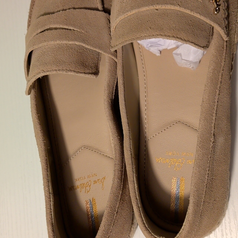 Sam Edelman 8 NIB Suede Loafer Taupe - Picture 5 of 8